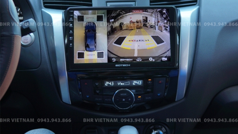 Màn hình DVD Android liền camera 360 Nissan Navara 2021 - nay | Gotech GT360